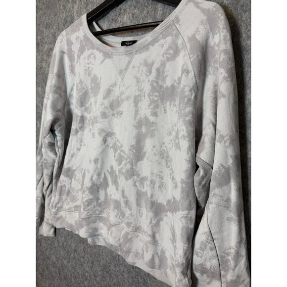 Rails Theo Scoop Neck Large Gray Tie-Dye Sweatshirt - Picture 3 of 7